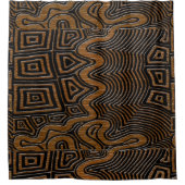 Uniek en mannelijk geometrisch douchegordijn (Voorkant)