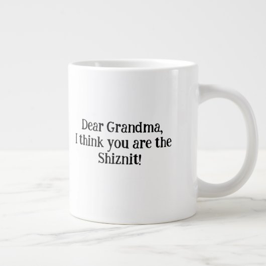 Uniek en perfect cadeau voor oma! grote koffiekop (Rechts)