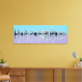 Uniek en stijlvol muziekcanvas met geluidsgolven. canvas afdruk (Insitu (Woonkamer))