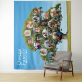 Uniek erfstuk | Aangepaste familiestamboom foto Wandkleed (In situ)