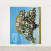 Uniek erfstuk | Aangepaste familiestamboom foto Wandkleed (Voorkant)