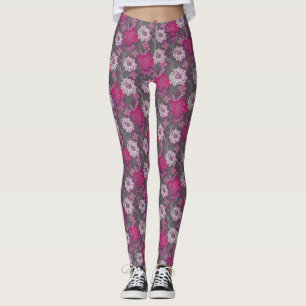 Uniek Floral-lentepatroon Leggings