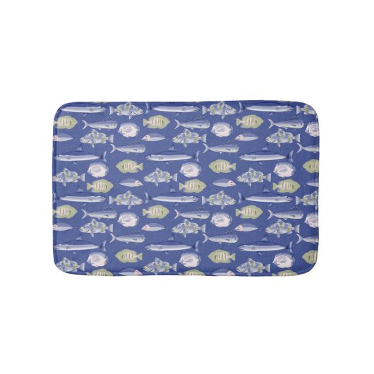 Uniek Floral Patroon Badmat (Voorkant)