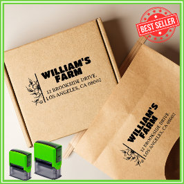 Uniek Flower Boerderij Family Business Retouradres Zelfinktende Stempel