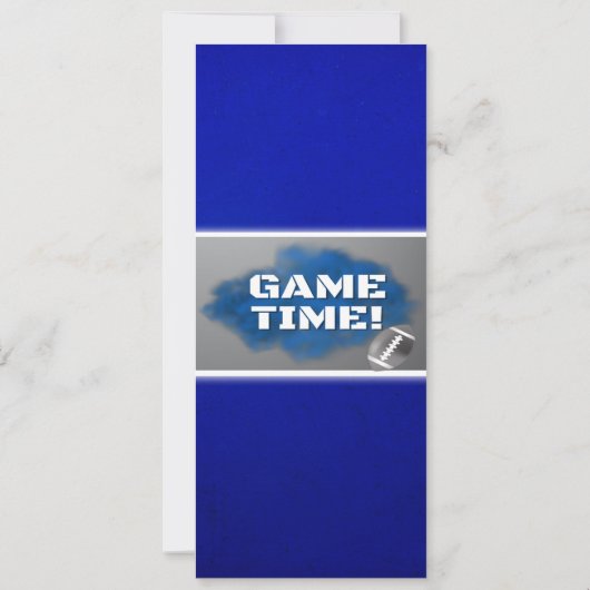 Uniek Football Ticket Ontwerp Verjaardagsuitnodigi Kaart (Achterkant)