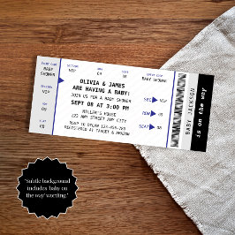 Uniek Fun Concert Ticket Music Baby shower Kaart