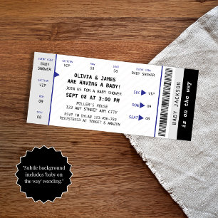 Uniek Fun Concert Ticket Music Baby shower Kaart