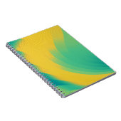 Uniek geel Notitieboek met abstract design (Rechterzijde)