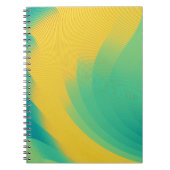 Uniek geel Notitieboek met abstract design (Voorkant)