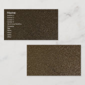 Uniek gegaufreerd goud visitekaartje (Voorkant / Achterkant)