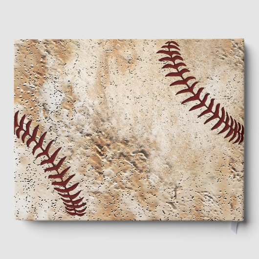 Uniek Gepersonaliseerd Honkbal Wedding Guest Book Gastenboek (Achterkant)