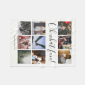 Uniek gepersonaliseerd Oh What Fun Fleece Deken (Voorkant (Horizontaal))