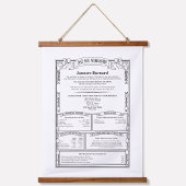 Uniek gepersonaliseerd voor de dag verjaardag gesc hangend wandkleed