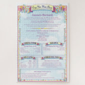 Uniek gepersonaliseerd voor de dag verjaardag gesc legpuzzel (Verticaal)