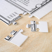 Uniek gepersonaliseerd voor de dag verjaardag gesc legpuzzel (Zijkant)