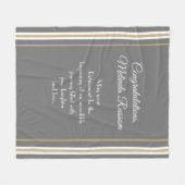 Uniek geschenk! Aangepaste pensioendeken Fleece Deken (Voorkant (Horizontaal))