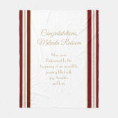 Uniek geschenk! Aangepaste pensioendeken Fleece Deken (Voorkant)