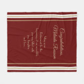 Uniek geschenk! Aangepaste pensioendeken Fleece Deken (Voorkant (Horizontaal))