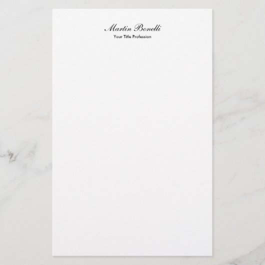 Uniek, geweldig professioneel ontwerp kalligrafie briefpapier (Voorkant)