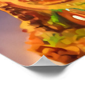 Uniek Gingerbrood-dorp | AI Art. Poster (Hoek)