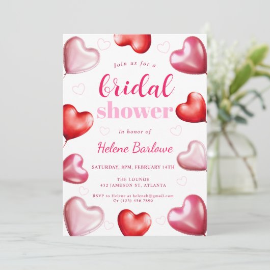 Uniek Girly Fun Schattige Pink Hearts Vrijgezellen Kaart (Staand voorkant)