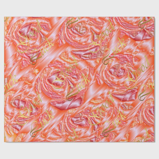 uniek, glanzend wrappend papier, kleurrijk, feeste cadeaupapier (Vlak)