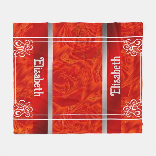 uniek, glanzend wrappend papier, kleurrijk, feeste fleece deken (Voorkant (Horizontaal))