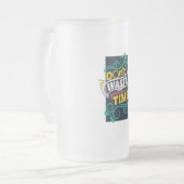 Uniek glazen ontwerp matglas bierpul (Voorkant links)