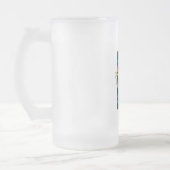 Uniek glazen ontwerp matglas bierpul (Links)
