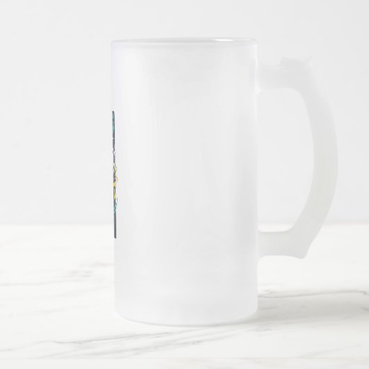 Uniek glazen ontwerp matglas bierpul (Rechts)