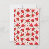 Uniek Glitter Modern Watermelon Baby shower Bedankkaart (Achterkant)