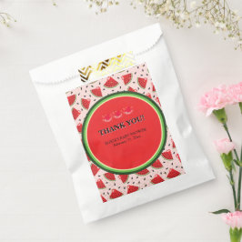 Uniek Glitter Modern Watermelon Baby shower Bedankzakje
