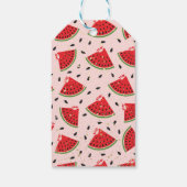 Uniek Glitter Modern Watermelon Baby shower Cadeaulabel (Achterkant)
