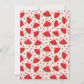 Uniek Glitter Modern Watermelon Baby shower Kaart (Achterkant)