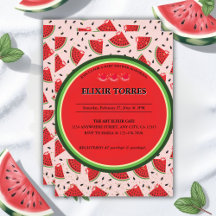 Uniek Glitter Modern Watermelon Baby shower
