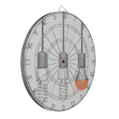 Uniek gloeiend led-licht dartbord (Voorkant Links)