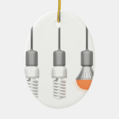 Uniek gloeiend led-licht keramisch ornament (Voorkant)