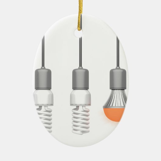 Uniek gloeiend led-licht keramisch ornament (Voorkant)