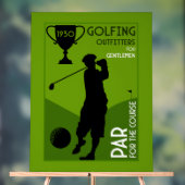 Uniek  golfcadeau acryl bord (Neutraal)