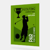 Uniek  golfcadeau acryl bord (Hoek)