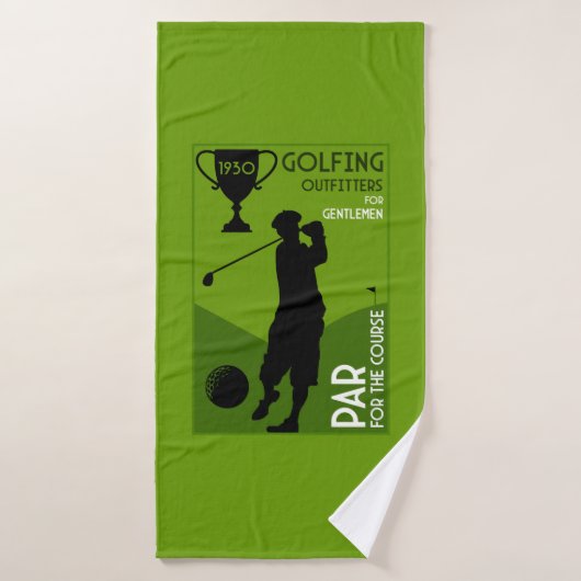 Uniek  golfcadeau badhanddoek (Badhanddoek)