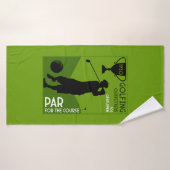 Uniek  golfcadeau badhanddoek (Badhanddoek)
