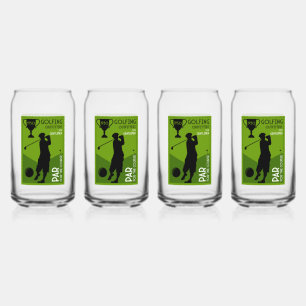 Uniek golfcadeau blikvorm glas