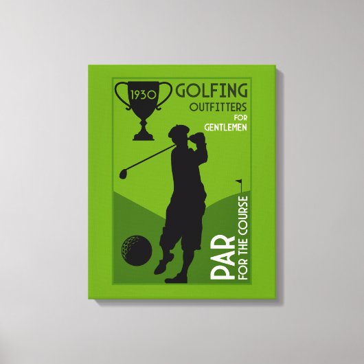 Uniek  golfcadeau canvas afdruk (Voorkant)