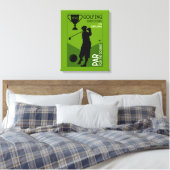 Uniek  golfcadeau canvas afdruk (Insitu (Slaapkamer))