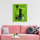 Uniek  golfcadeau canvas afdruk (Insitu (Woonkamer))