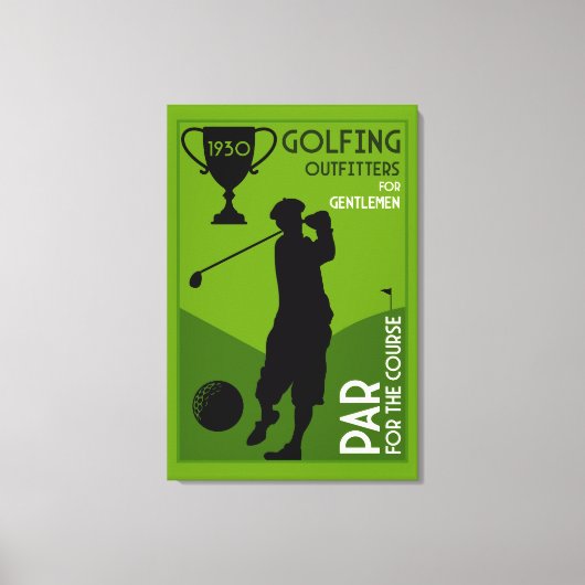 Uniek golfcadeau canvas afdruk (Voorkant)
