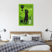 Uniek golfcadeau canvas afdruk (Insitu (Slaapkamer))