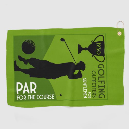 Uniek  golfcadeau golfhanddoek (Horizontaal)