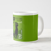 Uniek golfcadeau grote koffiekop (Voorkant rechts)